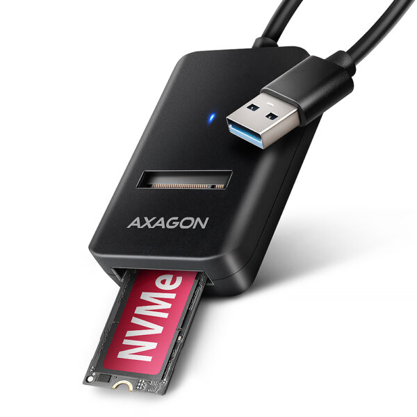 AXAGON USB-A 10Gbps - M.2 NVMe and SATA SSD Adapter | ADM2-AM
