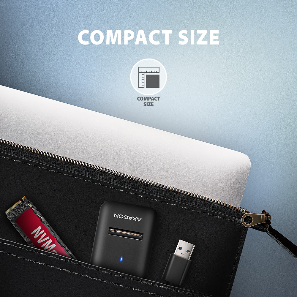 AXAGON USB-A 10Gbps - M.2 NVMe and SATA SSD Adapter | ADM2-AM - Image 4