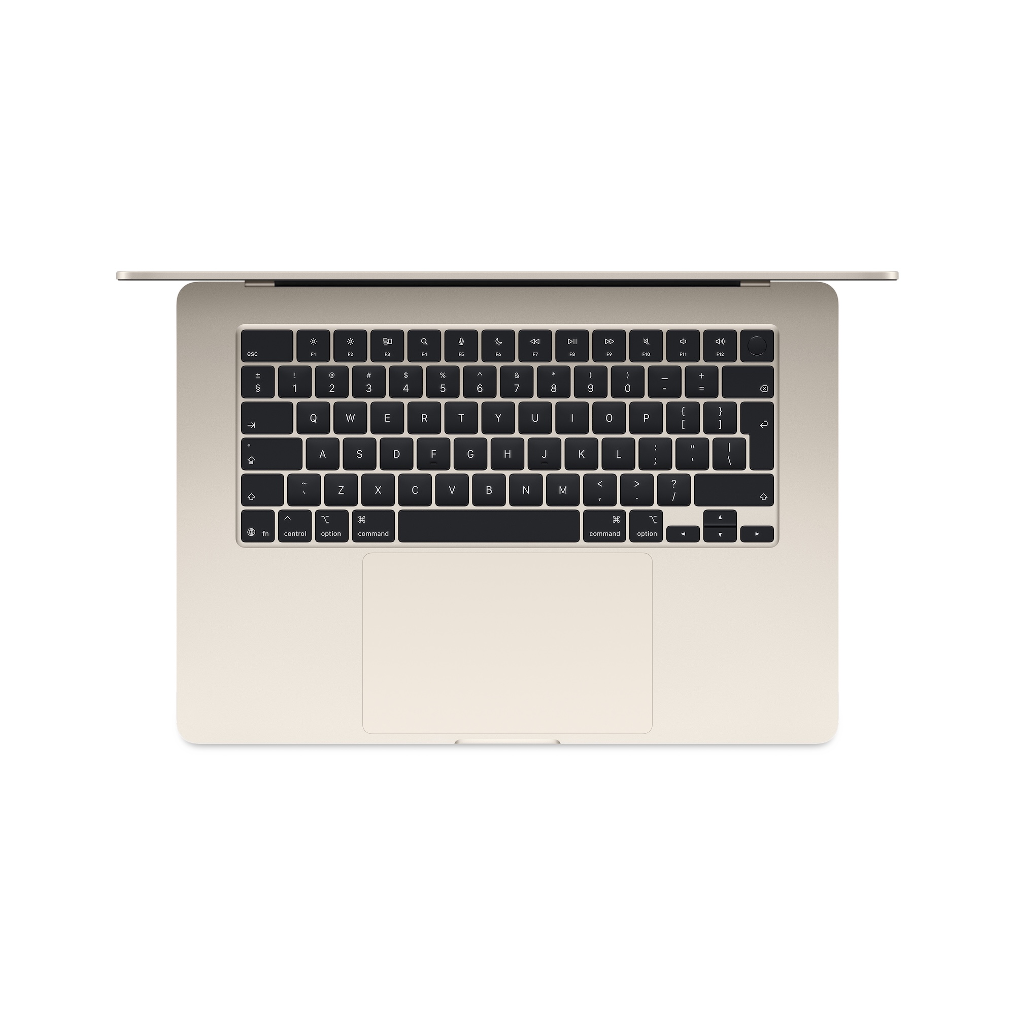 Apple MacBook | Air | Starlight | 15 " | IPS | 2880 x 1864 pixels | Apple M4 | 16 GB | Solid-state drive capacity 512 GB | Apple M4 chip 10-core CPU/10-core GPU | macOS | 802.11ax | Bluetooth version 5.0 | Keyboard language Swedish | Keyboard backlit | Warranty 12 month(s) - Image 3