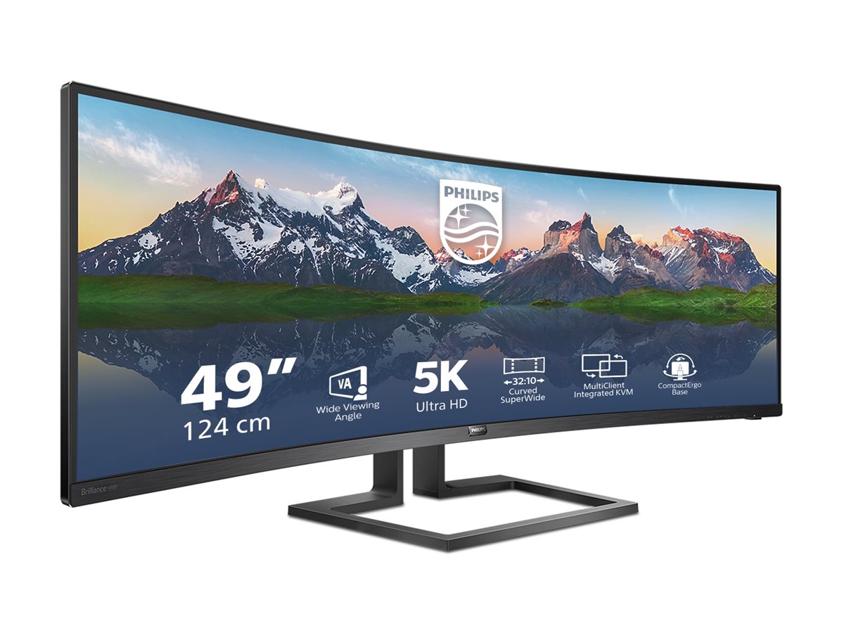 Philips | Curved LCD Display | 498P9/00 | 48.8 " | VA | Dual QHD | 32:9 | 70 Hz | 5 ms | 5120 x 1440 pixels | 450 cd/m² | Headphone out | HDMI ports quantity 2 | Black - Image 8