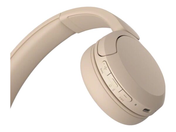 Sony WH-CH520 Wireless Headphones, Beige | Sony | Wireless Headphones | WH-CH520 | Wireless | On-Ear | Microphone | Noise canceling | Wireless | Beige - Image 9