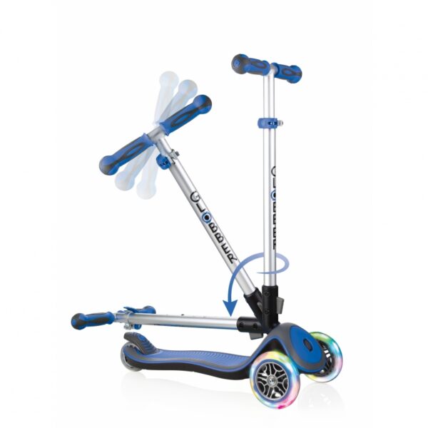Globber | Dark Blue | Scooter | Elite Deluxe Lights 444-400 - Image 3