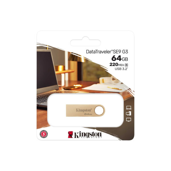Kingston DataTraveler SE9 G3 | 64 GB | USB 3.2 | Gold - Image 5
