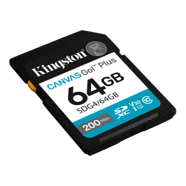 Kingston | Canvas Go! Plus | 64 GB | SD | Flash memory class Class 10, UHS-I, U3, V30 - Image 3