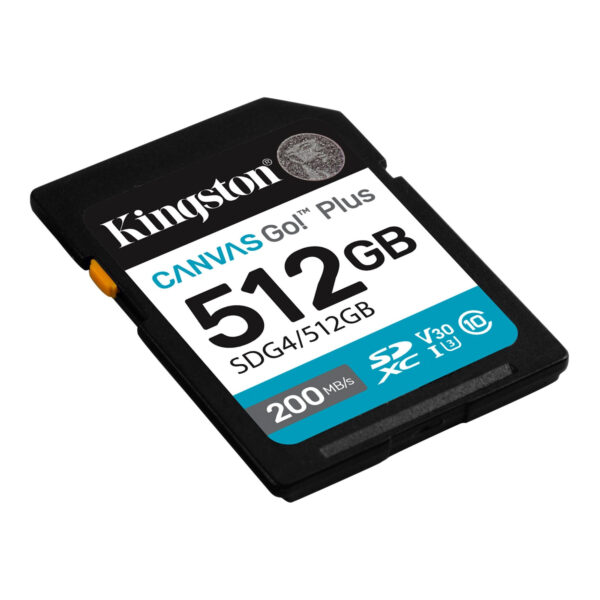 Kingston | Canvas Go! Plus | 512 GB | SD | Flash memory class Class 10, UHS-I, U3, V30 - Image 3