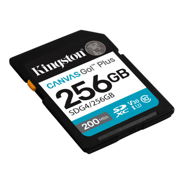 Kingston | Canvas Go! Plus | 256 GB | SD | Flash memory class Class 10, UHS-I, U3, V30 - Image 3