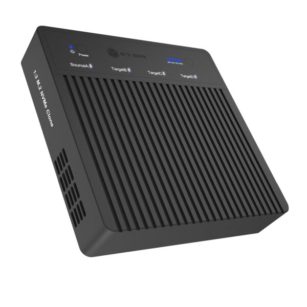 Raidsonic 4-Bays USB4 Duplicator (1:3 clone) for NVMe M.2 SSD | IB-4013MCL-C4