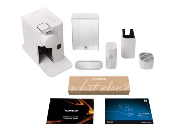 Delonghi | Coffee Machine | EN510.W Lattissima One | Pump pressure 19 bar | Built-in milk frother | Automatic | 1450 W | White - Image 10