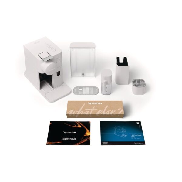 Delonghi | Coffee Machine | EN510.W Lattissima One | Pump pressure 19 bar | Built-in milk frother | Automatic | 1450 W | White - Image 11