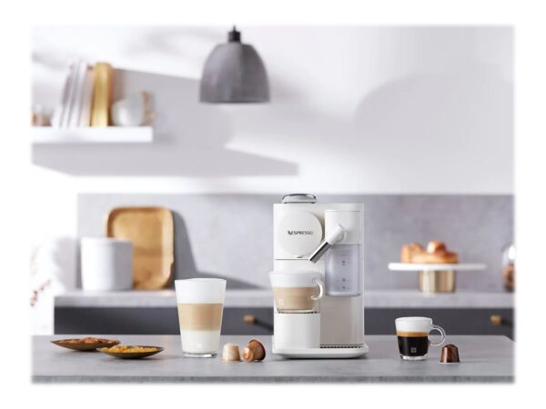 Delonghi | Coffee Machine | EN510.W Lattissima One | Pump pressure 19 bar | Built-in milk frother | Automatic | 1450 W | White - Image 12