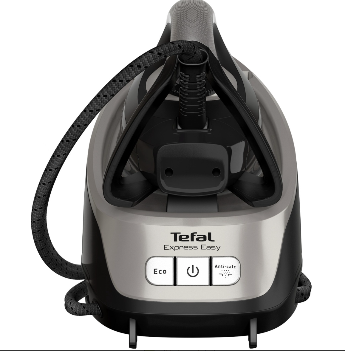 TEFAL Steam Station | SV6140 Express Easy | 2200 W | 1.7 L | 6 bar | Auto power off | Vertical steam function | Calc-clean function | Black/Steel Grey - Image 2