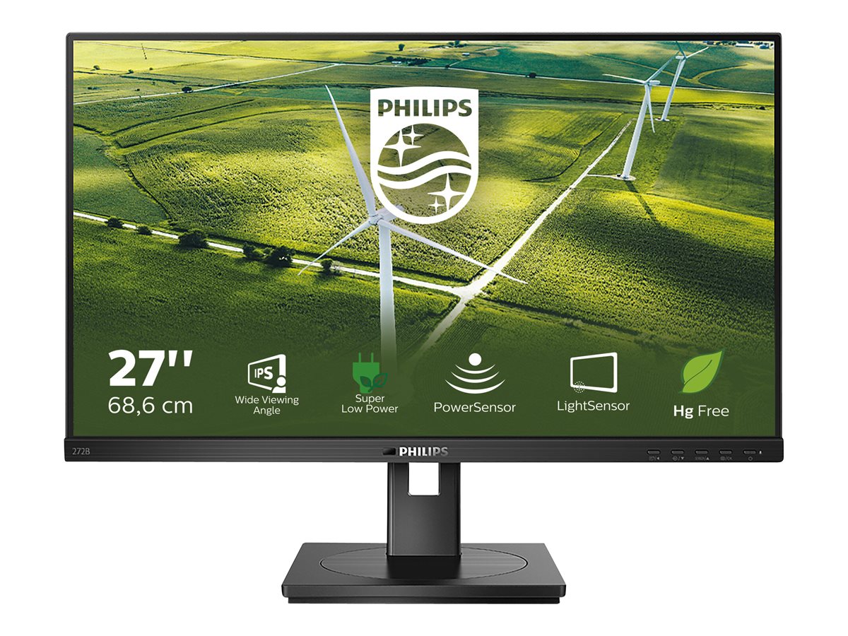 Philips | 272B1G/00 | 27 " | IPS | 16:9 | 75 Hz | 4 ms | 1920 x 1080 pixels | 250 cd/m² | HDMI ports quantity 1 | Black - Image 2