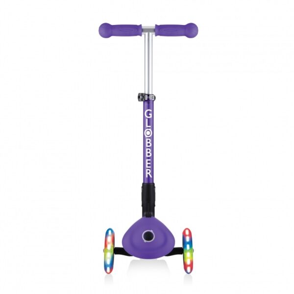Globber | Junior Scooter | Purple | Scooter Junior Foldable Fantasy Lights | 437-103 - Image 3