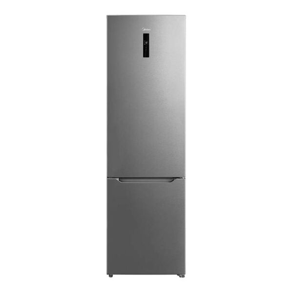 Midea Refrigerator | MDRB489FGE02O | Energy efficiency class E | Free standing | Combi | Height 201 cm | No Frost system | Fridge net capacity 247 L | Freezer net capacity 83 L | Display | 41 dB | Stainless steel