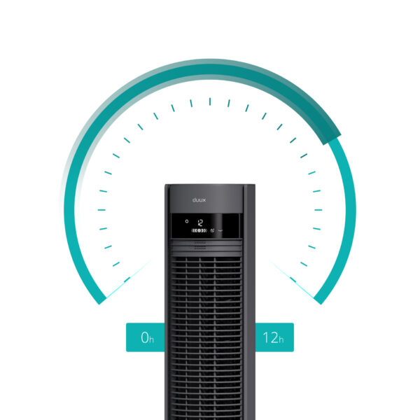 Duux Fan | Elevate | Tower Fan | Gray | Diameter 29 cm | Number of speeds 12 | Oscillation | 4-40 W - Image 8