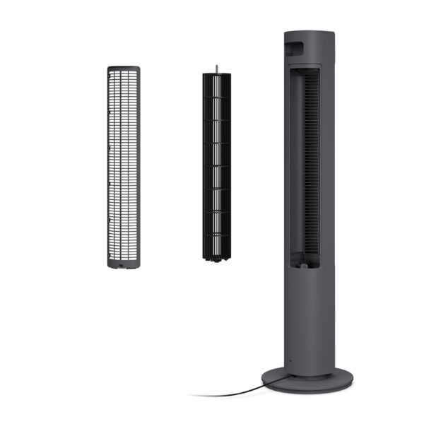Duux Fan | Elevate | Tower Fan | Gray | Diameter 29 cm | Number of speeds 12 | Oscillation | 4-40 W - Image 9