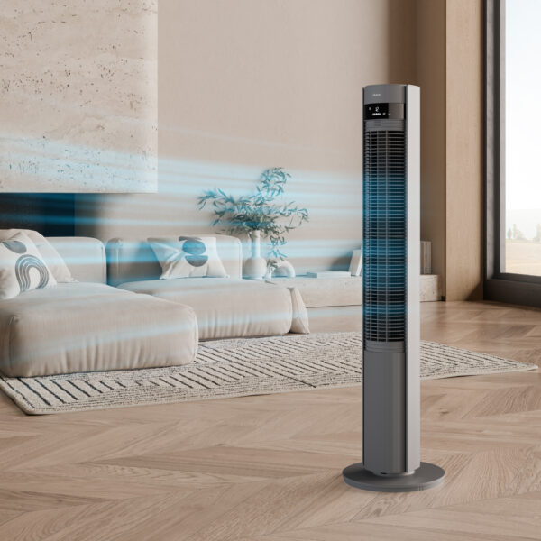 Duux Fan | Elevate | Tower Fan | Gray | Diameter 29 cm | Number of speeds 12 | Oscillation | 4-40 W - Image 11