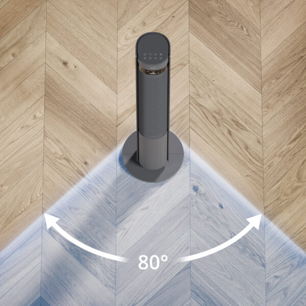 Duux Fan | Elevate | Tower Fan | Gray | Diameter 29 cm | Number of speeds 12 | Oscillation | 4-40 W - Image 12