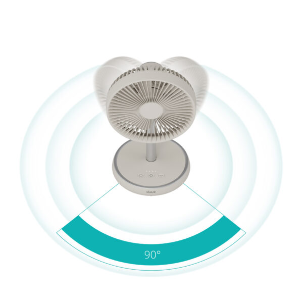 Duux Fan | Rize Flex | Stand Fan | Greige | Diameter 21 cm | Number of speeds 4 | Oscillation | 10 W - Image 10