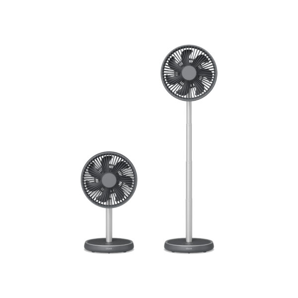 Duux Fan | Rize Flex | Stand Fan | Grey | Diameter 21 cm | Number of speeds 4 | Oscillation | 10 W - Image 3