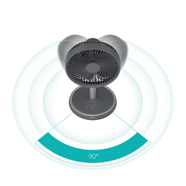 Duux Fan | Rize Flex | Stand Fan | Grey | Diameter 21 cm | Number of speeds 4 | Oscillation | 10 W - Image 10