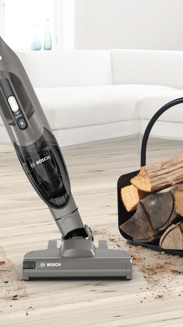 Bosch | Vacuum cleaner | Readyy'y Serie 2 BBHF214G | Cordless operating | Handstick and Handheld | - W | 14.4 V | Operating time (max) 35 min | Grey | Warranty 24 month(s) | Battery warranty 24 month(s) - Image 7