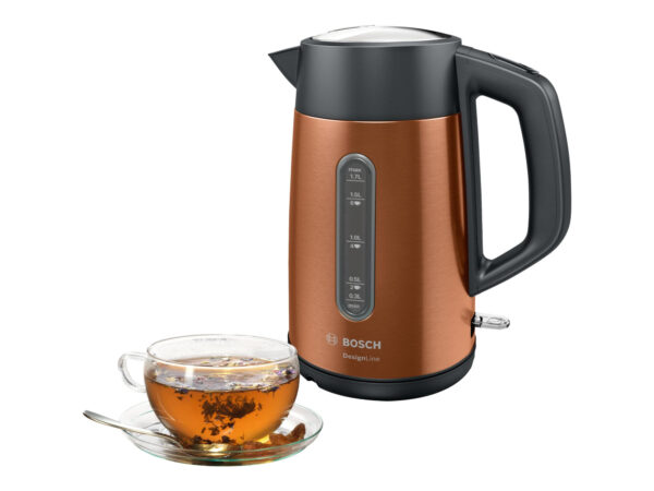 Bosch | Kettle | TWK4P439 | Electric | 2400 W | 1.7 L | Stainless steel | 360° rotational base | Copper - Image 2