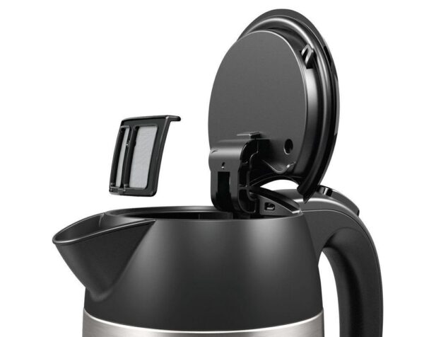 Bosch | Kettle | DesignLine TWK3P420 | Electric | 2400 W | 1.7 L | Stainless steel | 360° rotational base | Stainless steel/Black - Image 2
