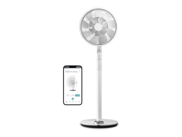 Duux | Fan | Whisper Flex Ultimate Smart | Stand Fan | White | Diameter 34 cm | Number of speeds 30 | Oscillation | 3-26 W | Remote control - Image 2