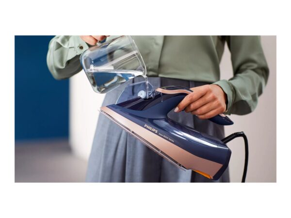 Philips | DST8050/20 Azur | Steam Iron | 3000 W | Water tank capacity 350 ml | Continuous steam 85 g/min | Blue - Image 13