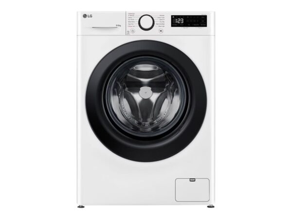 LG | Washing machine with dryer | F4DR509SBW | Energy efficiency class A | Front loading | Washing capacity 	9 kg | 1400 RPM | Depth 55 cm | Width 60 cm | Display | Rotary knob + LED | Drying system | Drying capacity 6 kg | Steam function | Direct drive | White - Image 2
