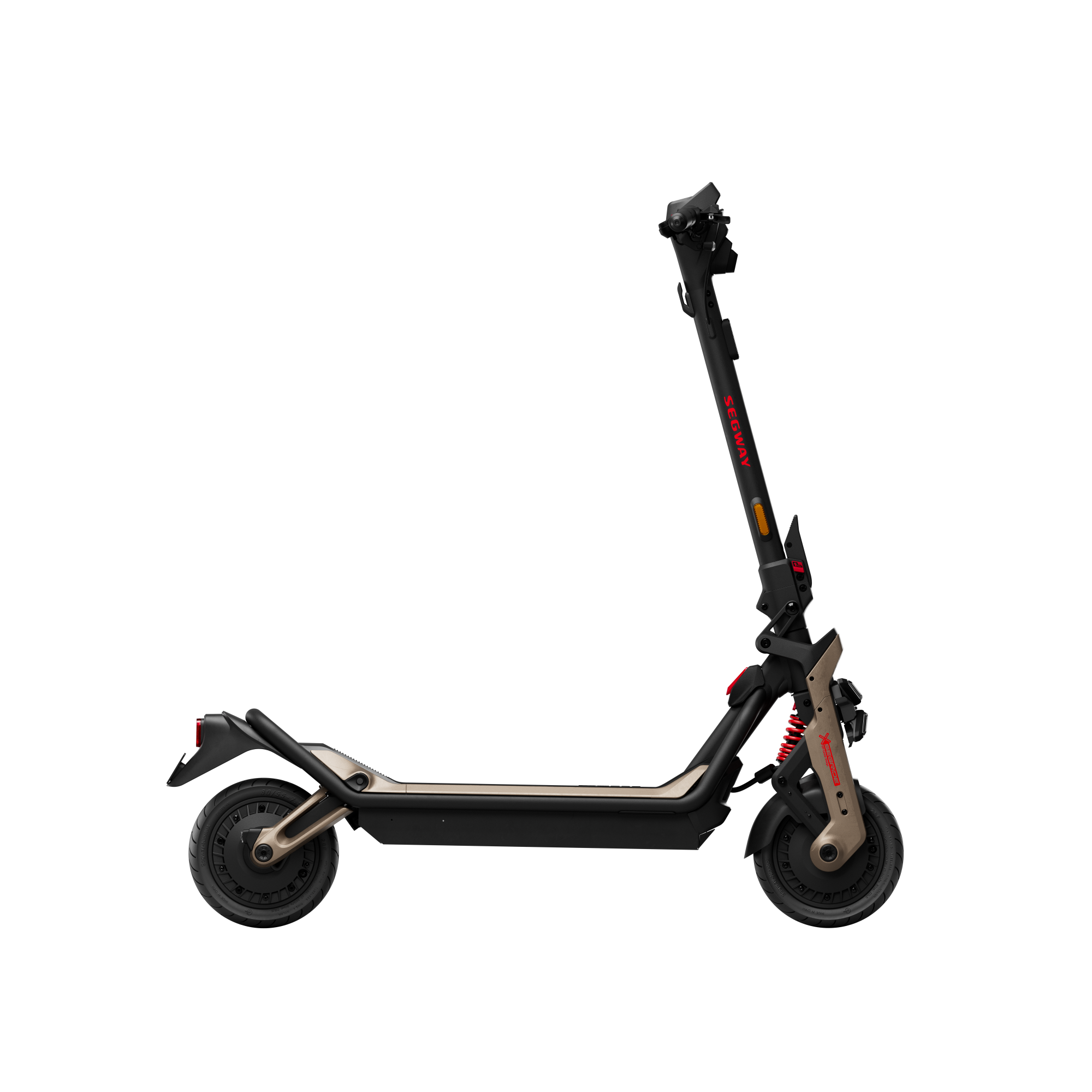 Segway | Superscooter GT3 Pro | Electric Scooter | Max 2 x 3500W W | Up to 80 km/h | 11 " | Black and Gold - Image 3