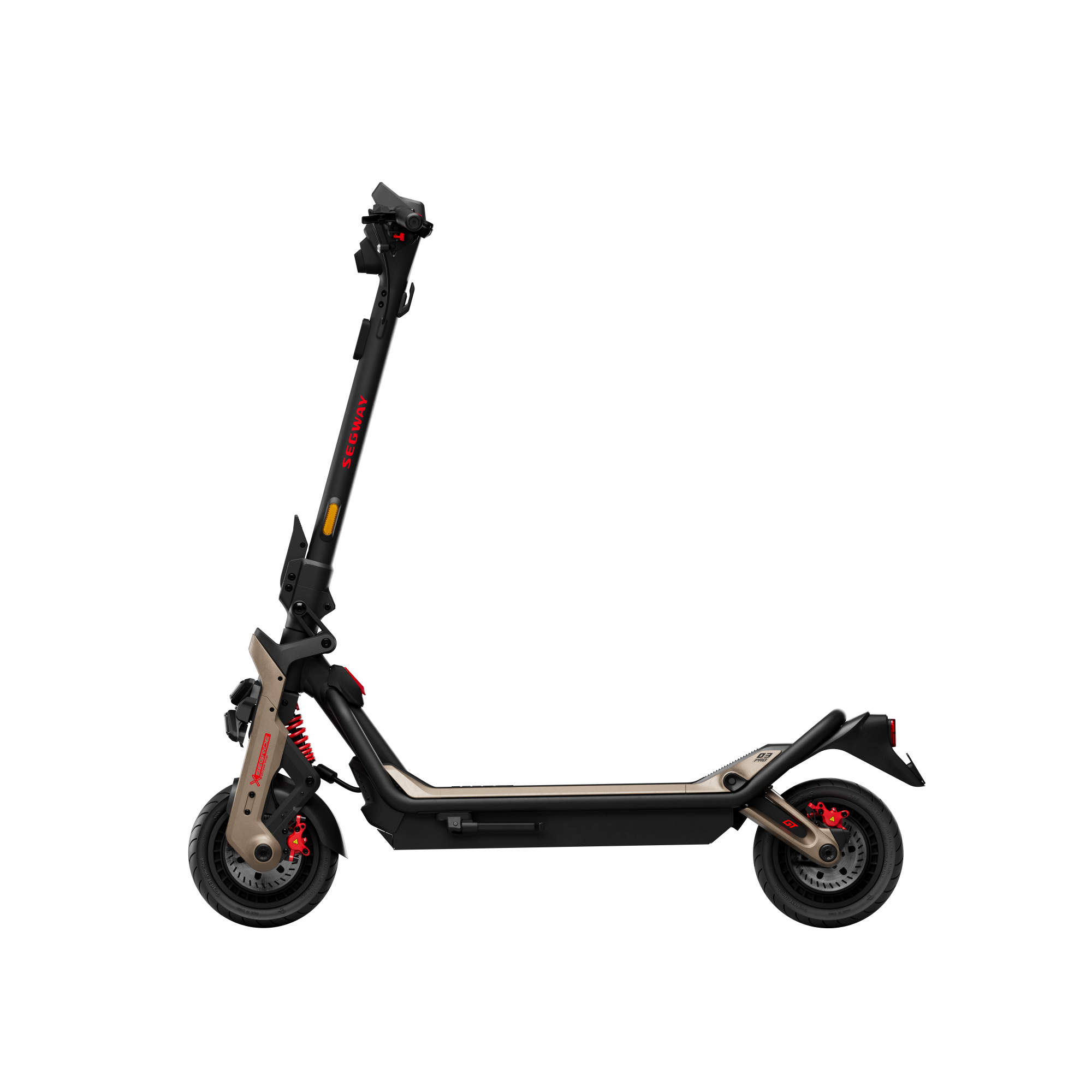 Segway | Superscooter GT3 Pro | Electric Scooter | Max 2 x 3500W W | Up to 80 km/h | 11 " | Black and Gold - Image 4