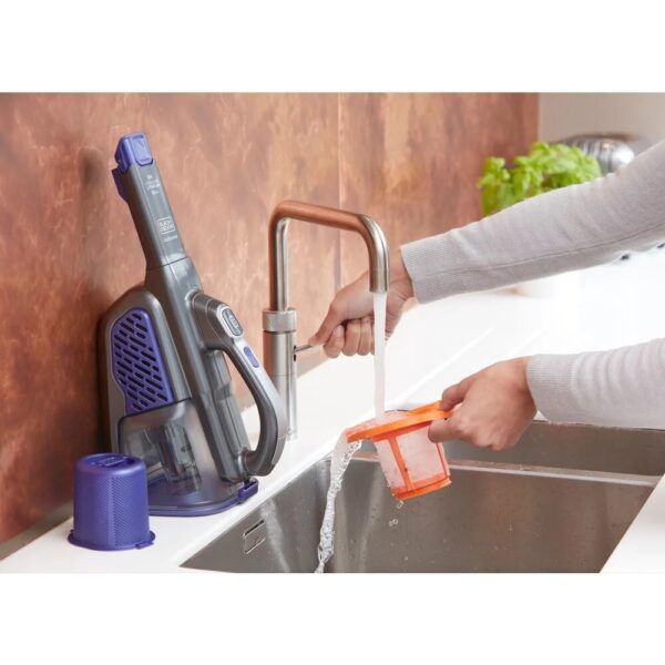 BLACK & DECKER Vacuum Cleaner | BHHV520BFP-QW | Cordless operating | 18 V | Black/Purple - Image 9