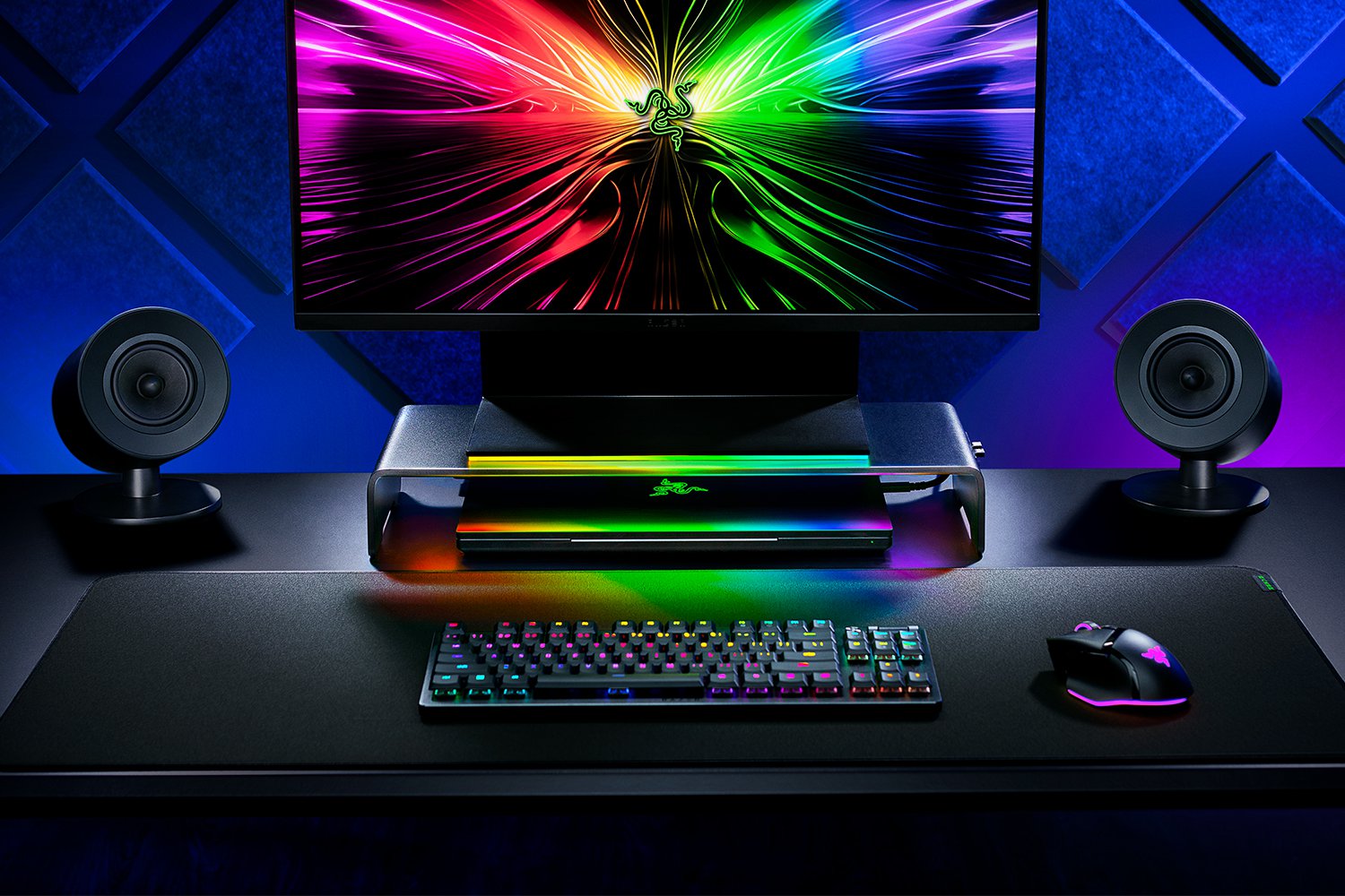 Razer | Desk Mount | Monitor Stand Chroma | Ergonomic Height | Black - Image 7