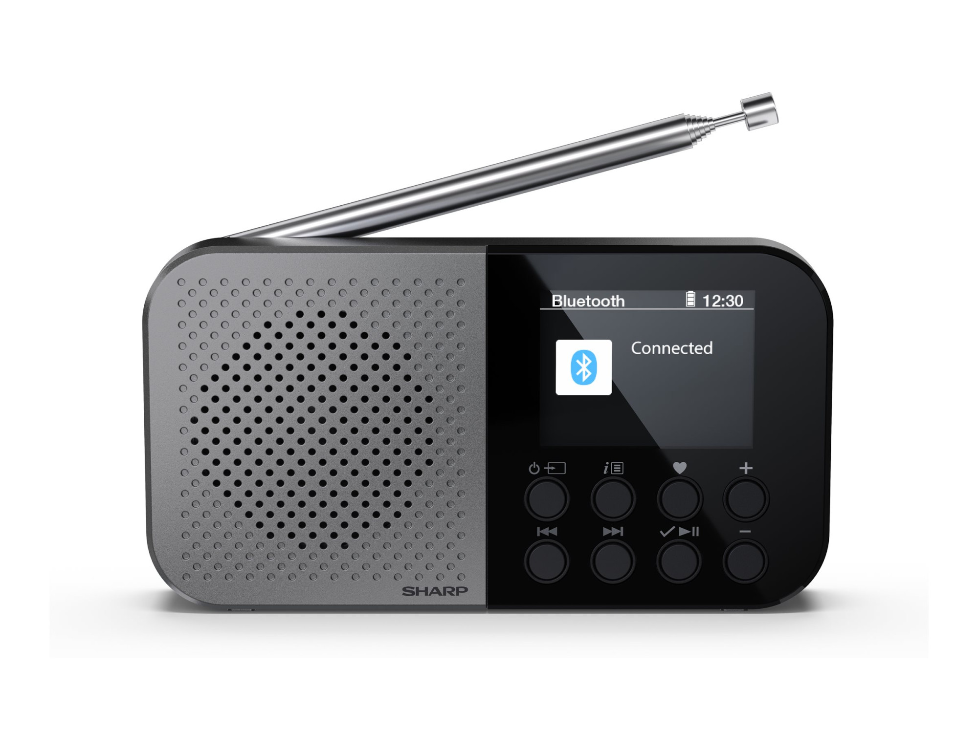 Sharp OSAKA Pocket/Handheld Portable Digital Radio | DR-P520(GY) | Bluetooth - Image 2