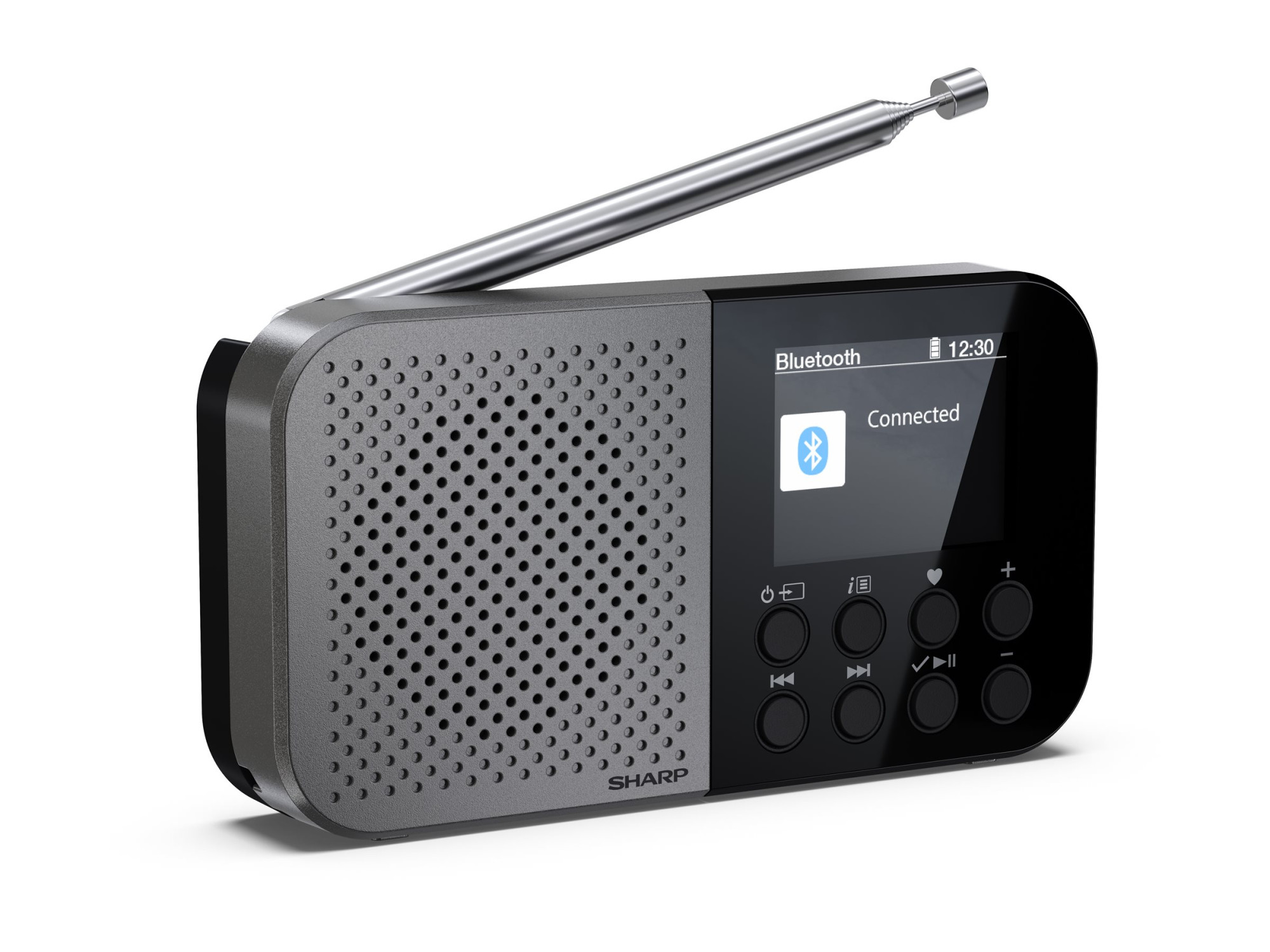Sharp OSAKA Pocket/Handheld Portable Digital Radio | DR-P520(GY) | Bluetooth - Image 3