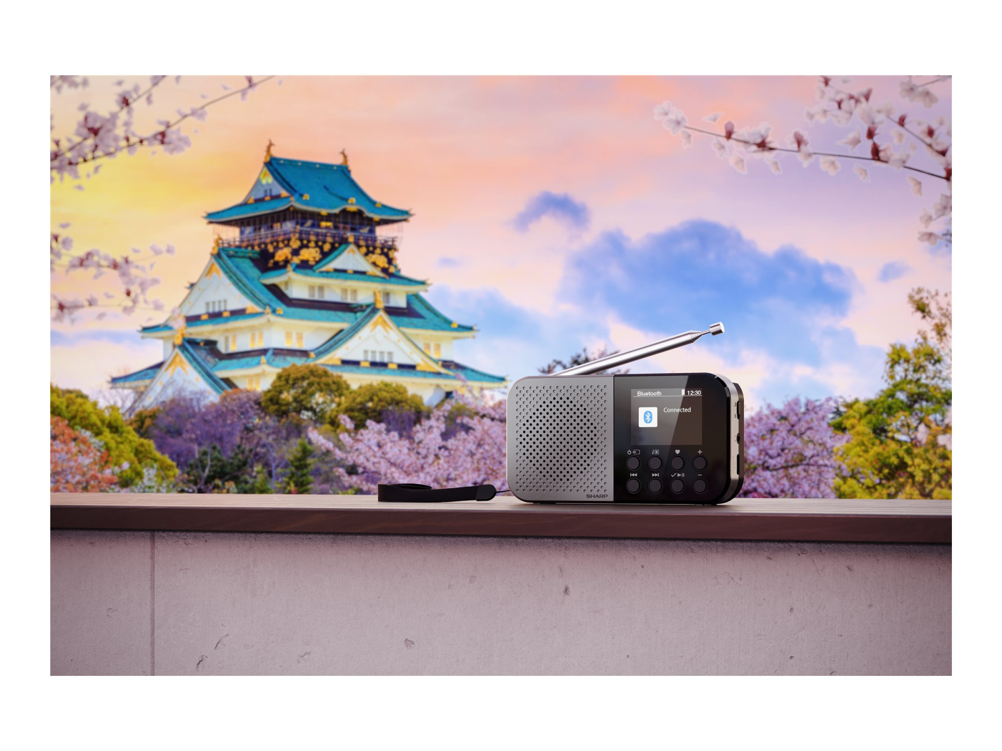 Sharp OSAKA Pocket/Handheld Portable Digital Radio | DR-P520(GY) | Bluetooth - Image 8