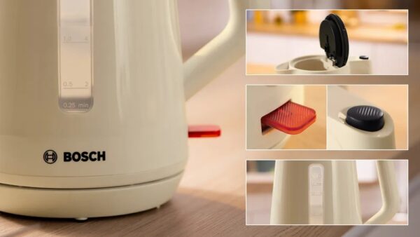 Bosch Kettle | TWK1M127 | Electric | 2400 W | 1.7 L | Plastic | Creamy - Image 7
