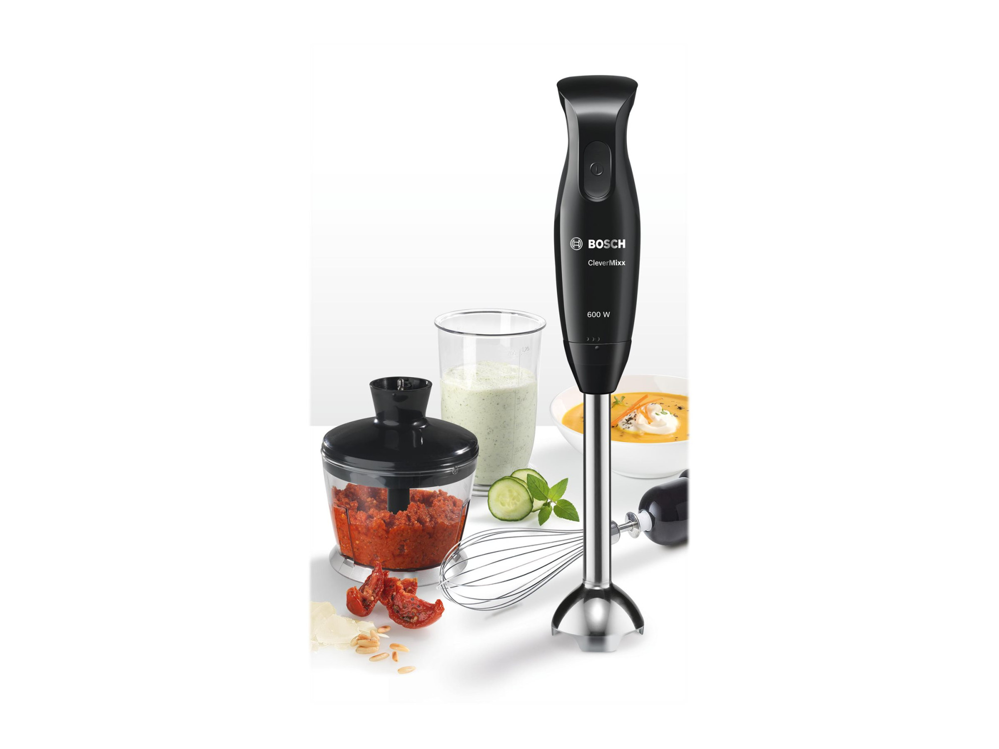 Bosch | Blender | CleverMixx MSM2650B | Hand Blender | 600 W | Jar material Plastic | Chopper | Mini chopper | Black - Image 5