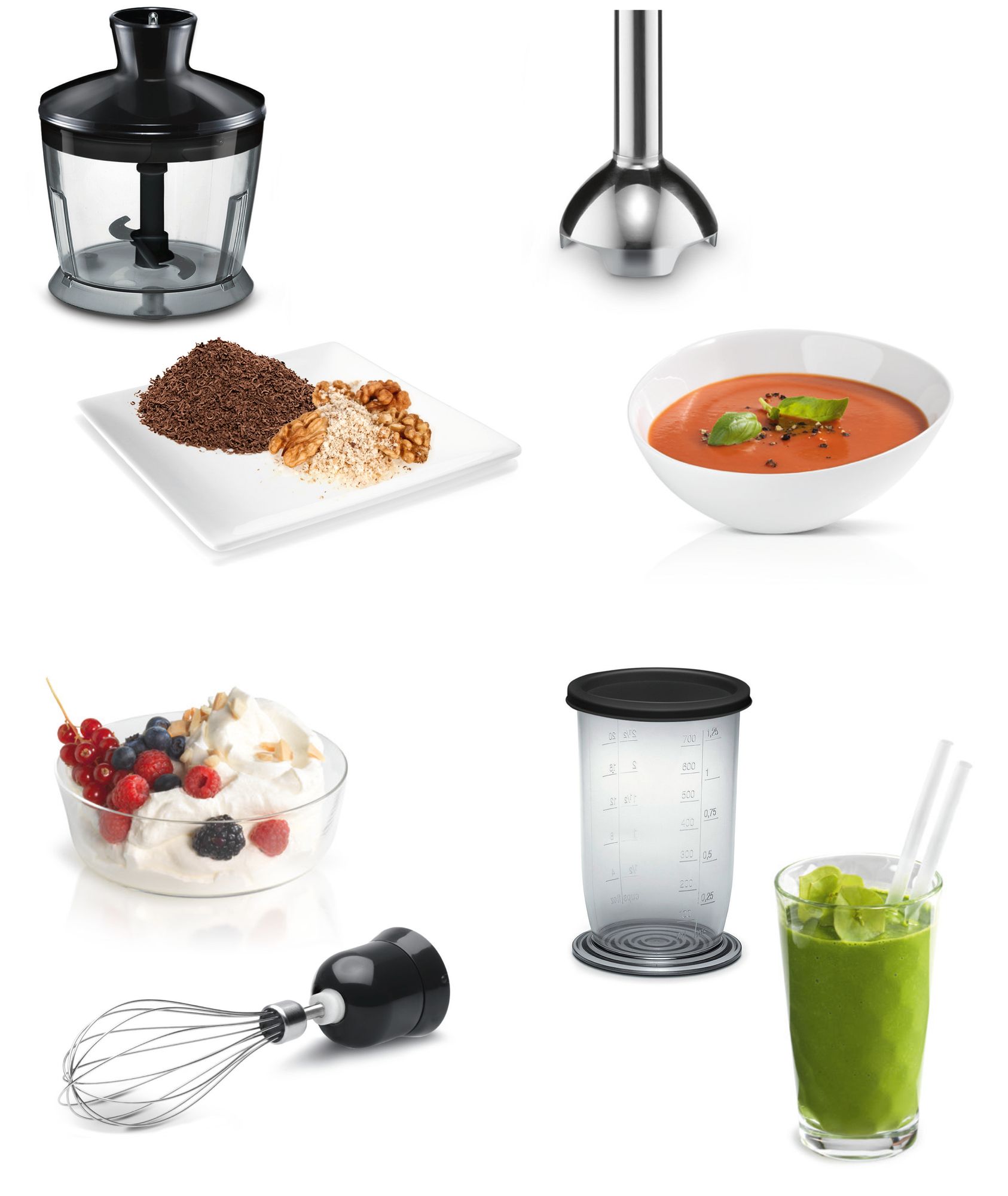 Bosch | Blender | CleverMixx MSM2650B | Hand Blender | 600 W | Jar material Plastic | Chopper | Mini chopper | Black - Image 3