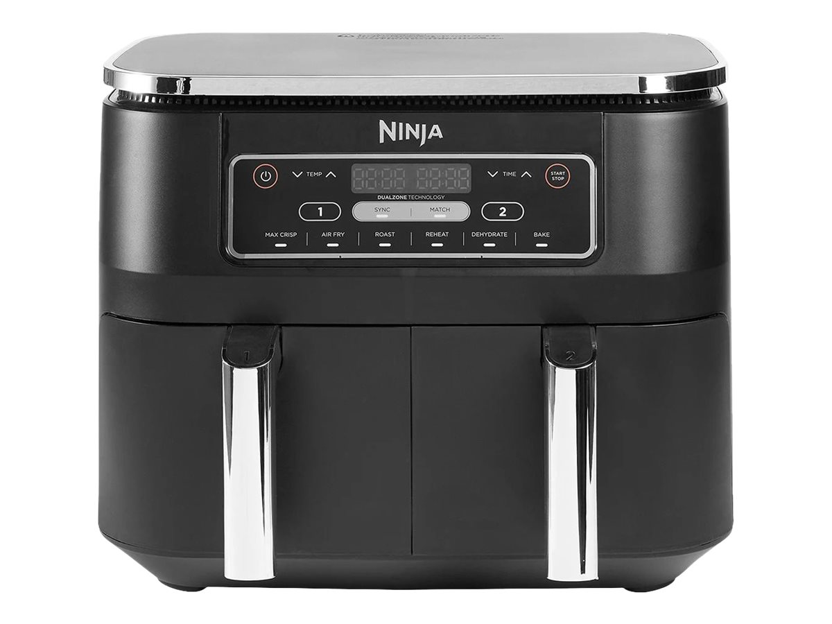 NINJA | Air Fryer | AF300 | Power 1 frying compartment: 1200 W; 2 frying compartments: 2400 W W | Capacity 7.6 L | Black - Image 3
