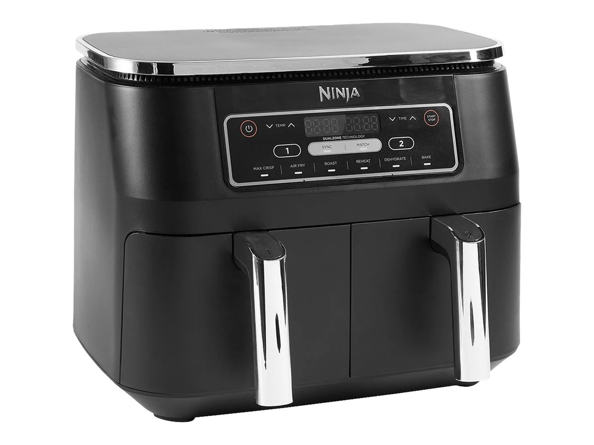 NINJA | Air Fryer | AF300 | Power 1 frying compartment: 1200 W; 2 frying compartments: 2400 W W | Capacity 7.6 L | Black - Image 4