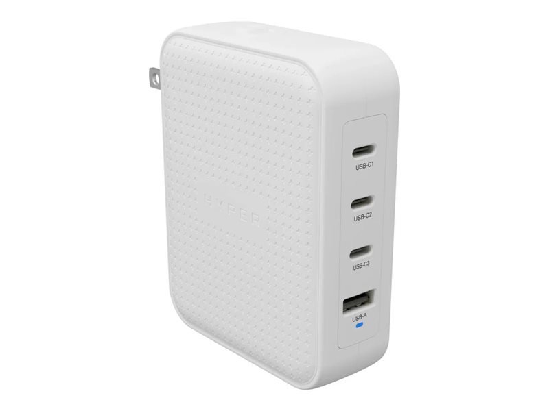 Hyper HyperJuice 145W USB-C GaN Travel Charger with 4 Ports - White | Hyper