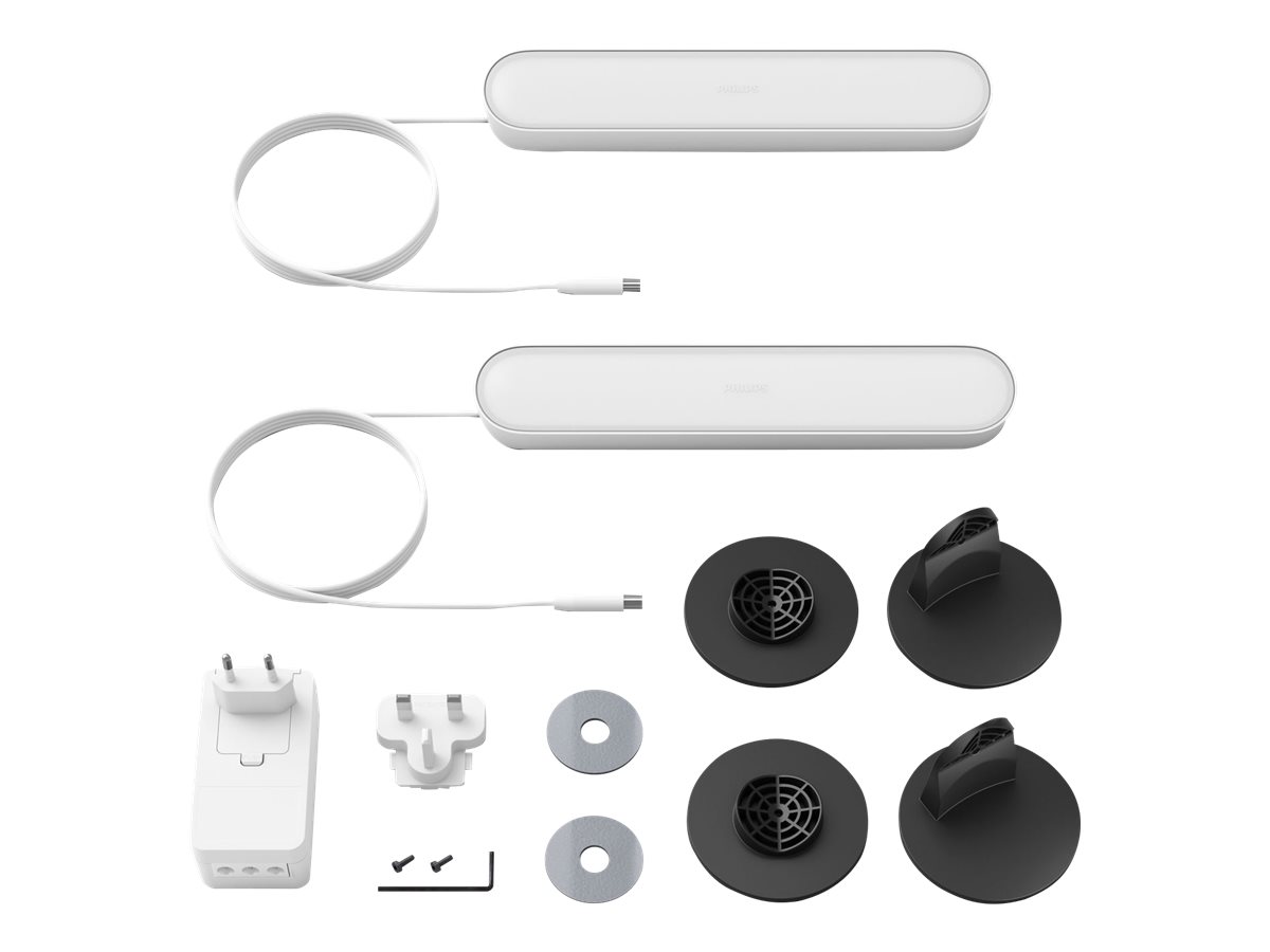 Philips Hue Play WCA Lightbar Base, Twin pack, White | 42 W | 2000-6500 Hue White Colour Ambiance - Image 6