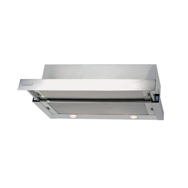CATA | Hood | TF 2003 Duralum 600 | Telescopic | Energy efficiency class C | Width 60 cm | 390 m³/h | Mechanical control | LED | Stainless steel