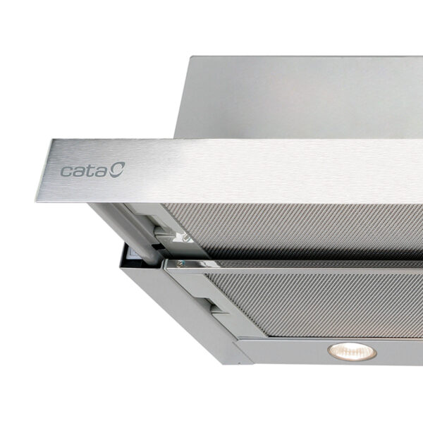 CATA | Hood | TF 2003 Duralum 600 | Telescopic | Energy efficiency class C | Width 60 cm | 390 m³/h | Mechanical control | LED | Stainless steel - Image 3