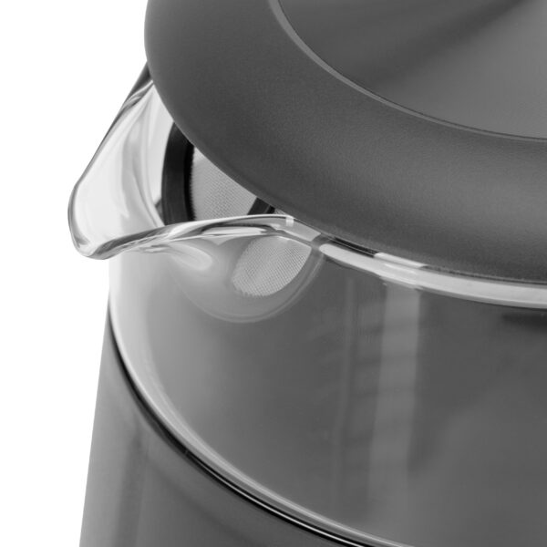 Adler Kettle with LED Display | AD 1305 | Electric | 2200 W | 1.7 L | Plastic | 360° rotational base | Grey - Image 8