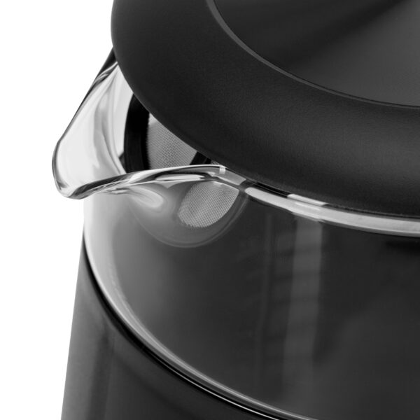 Adler Kettle with LED Display | AD 1305 | Electric | 2200 W | 1.7 L | Plastic | 360° rotational base | Black/Silver - Image 8