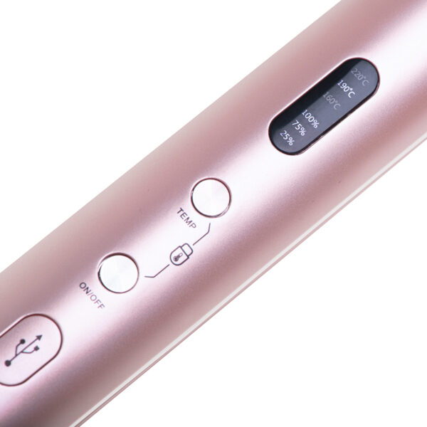 Adler Cordless Hair Straightener | AD 2327 | Ceramic heating system | Display LED | Temperature (min) 160 °C | Temperature (max) 220 °C | Pink - Image 7